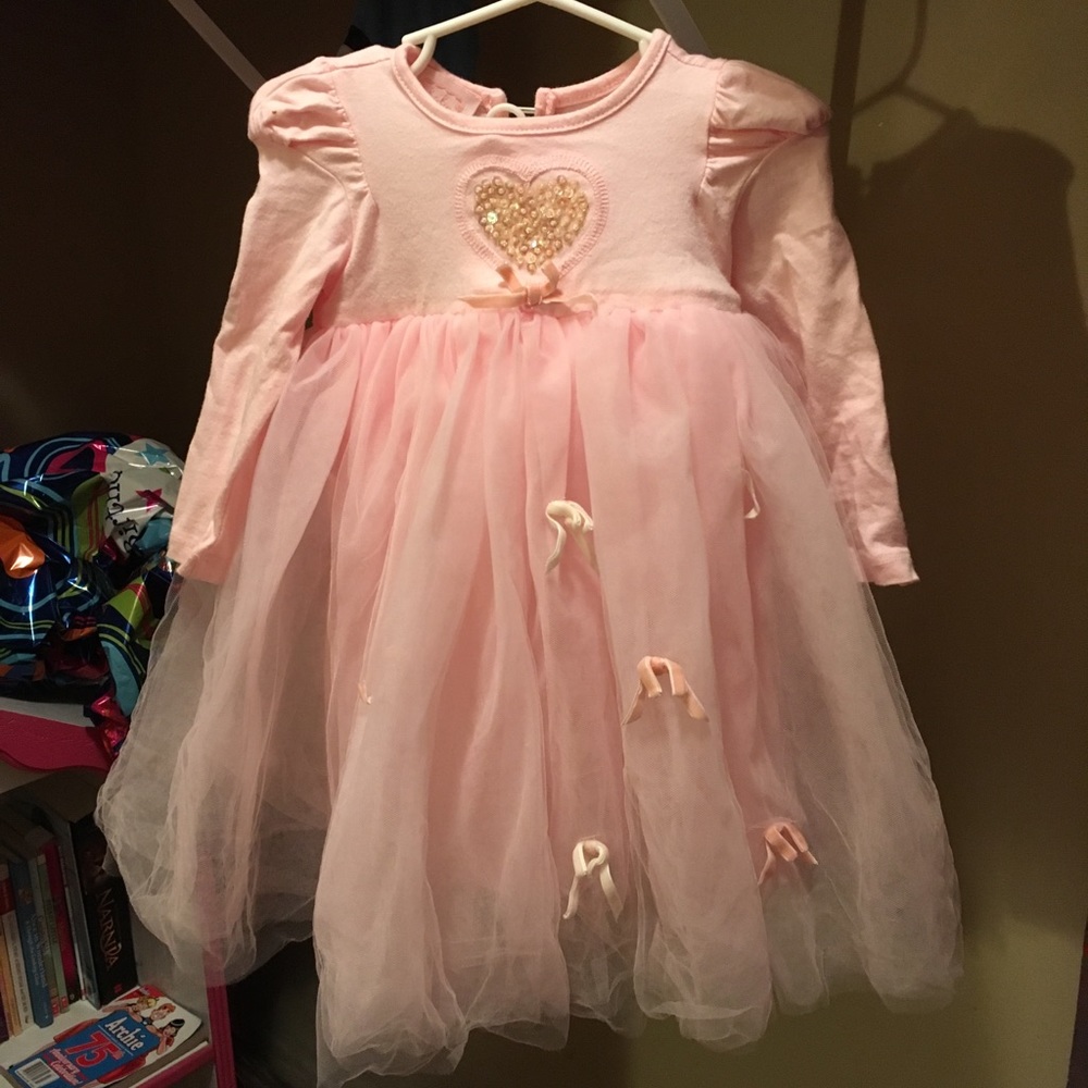 Beautiful pink tulle 18m Baby Biscotti dress.
